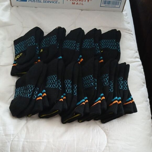 Black and Blue Patterned Socks - Picture 1 of 2